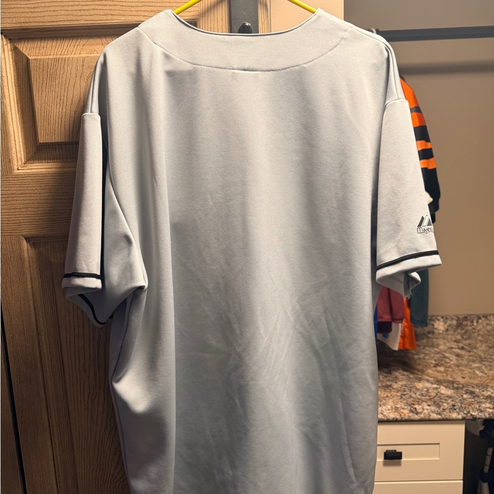 Majestic Gray Florida Marlins Jersey - Picture 3 of 3